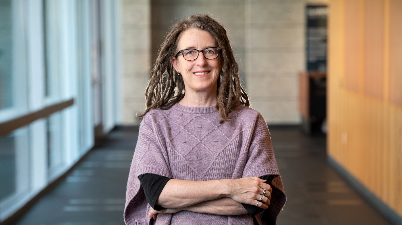 Katie Pollard poses at the Gladstone Institutes