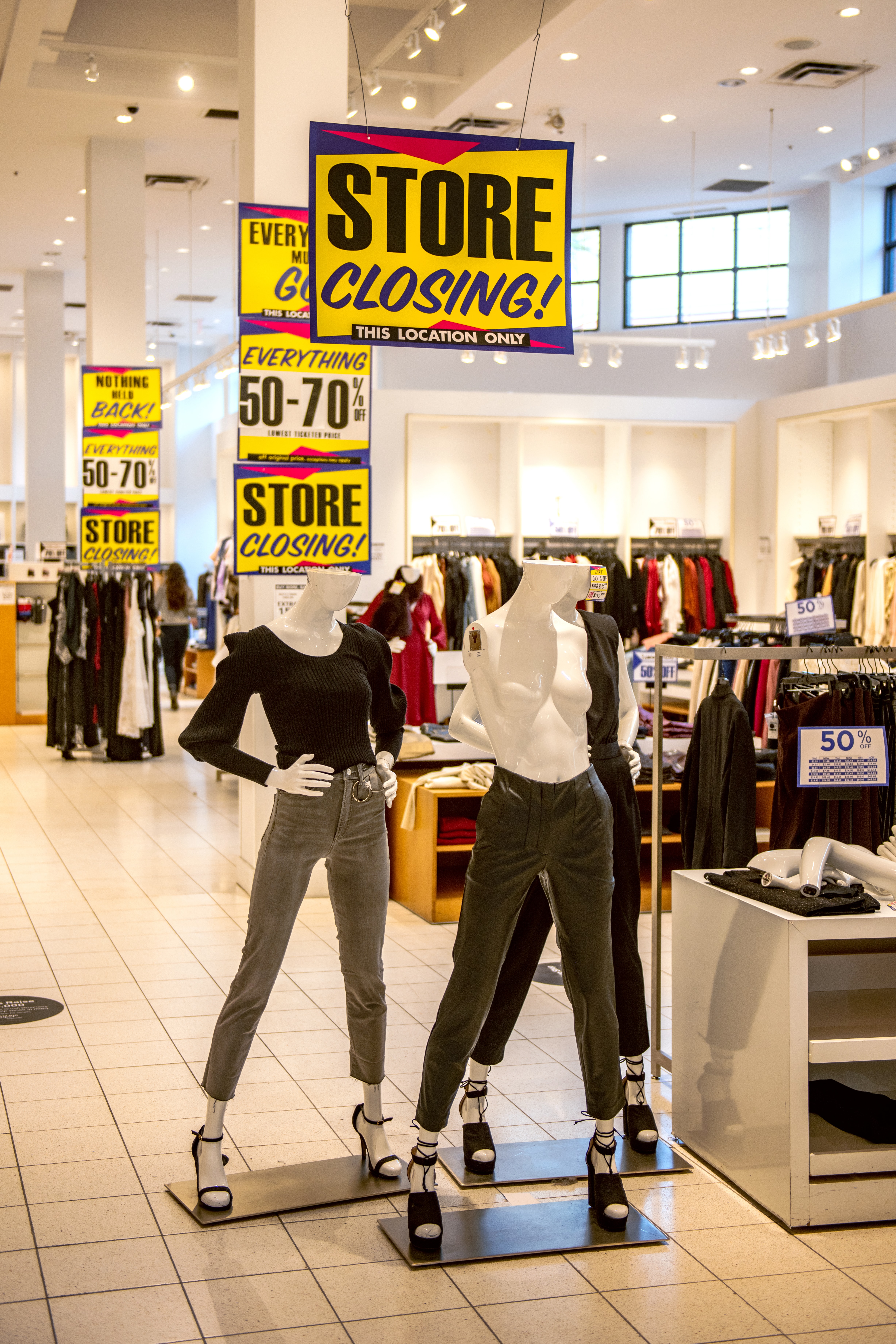retail stores have closed as a result of the pandemic